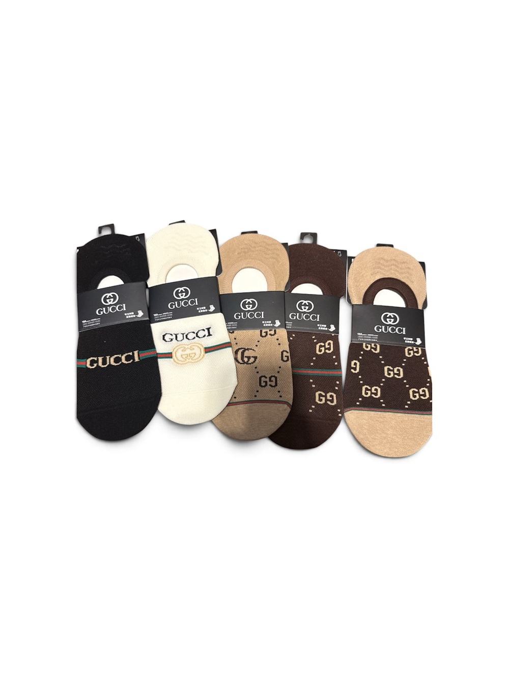 Men's No-Show Socks - Multi Color 5 Pack